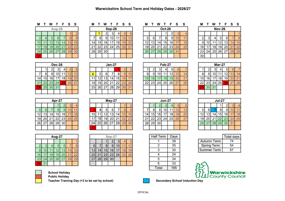 2025-26 Term Dates